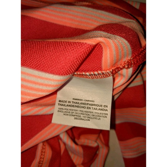 Nike‎ Golf Tour Performance Polo Shirt Size XL Dri Fit Striped Red Pink White - Picture 15 of 16